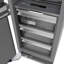 ZLINE Autograph 24 in. Black Stainless Column Freezer with Graphite Gray Interior & Bronze Accents-1617831009