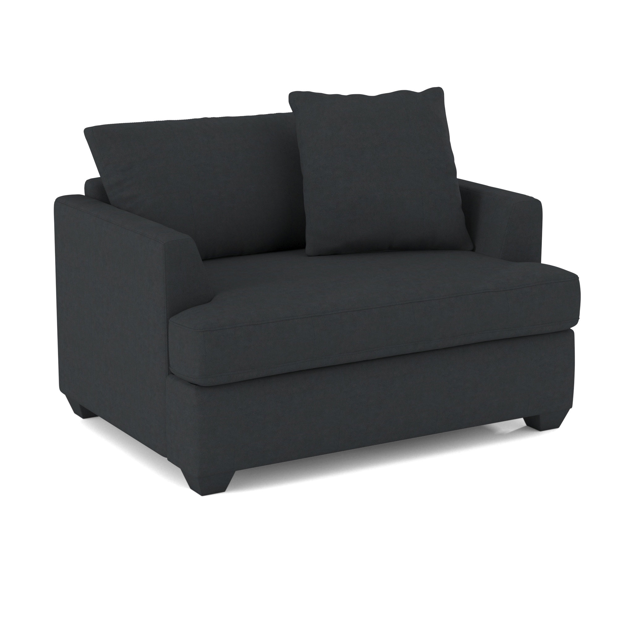 Black chair and a half discount