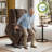 Dual Motor Power Recliner Lift Chair with Adjustable Headrest, Vibration Massage and Heating-1798563979