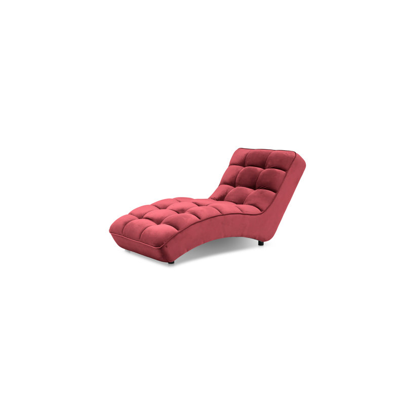 Mylee Upholstered Chaise Lounge, Pink