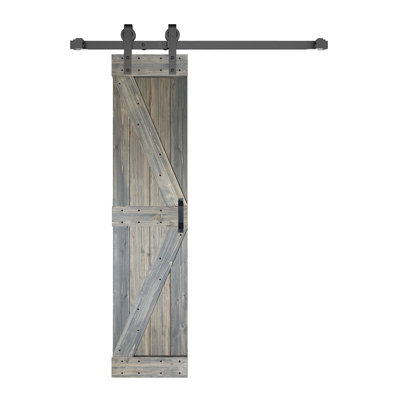 Panneau de bois massif peint avec trousse de quincaillerie d'installation