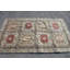 Tapis géométrique, tapis antiques beiges, tapis rétro, tapis de 4,4 pi x 7,5 pi, tapis turcs