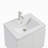 Logan 24 In. Single Sink Wallmount Bath Vanity In Matte White With White Ceramic Top-521356045-535582012