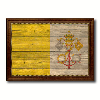 « vatican city country flag », impression d’art graphique sur toile encadrée