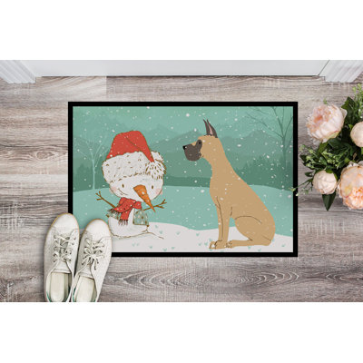 Non-Slip No Pattern Christmas Doormat