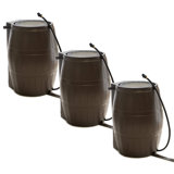 FCMP Outdoor 50-Gallon BPA Free Home Rain Water Catcher Barrel, Brown