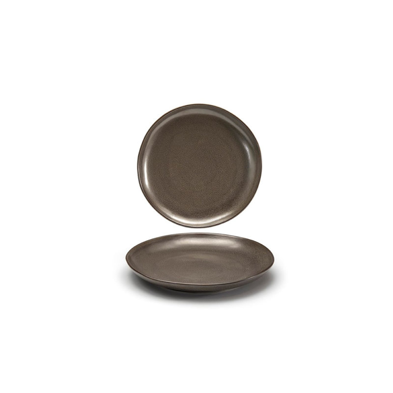 Assiette plate 10 po Kiln®, Moka