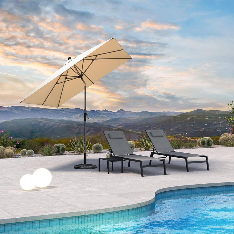 243cm Market Parasol, Beige