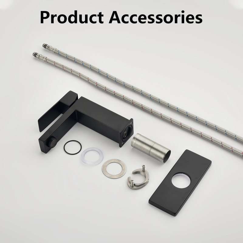 Single Hole Bathroom Faucet, Matte Black