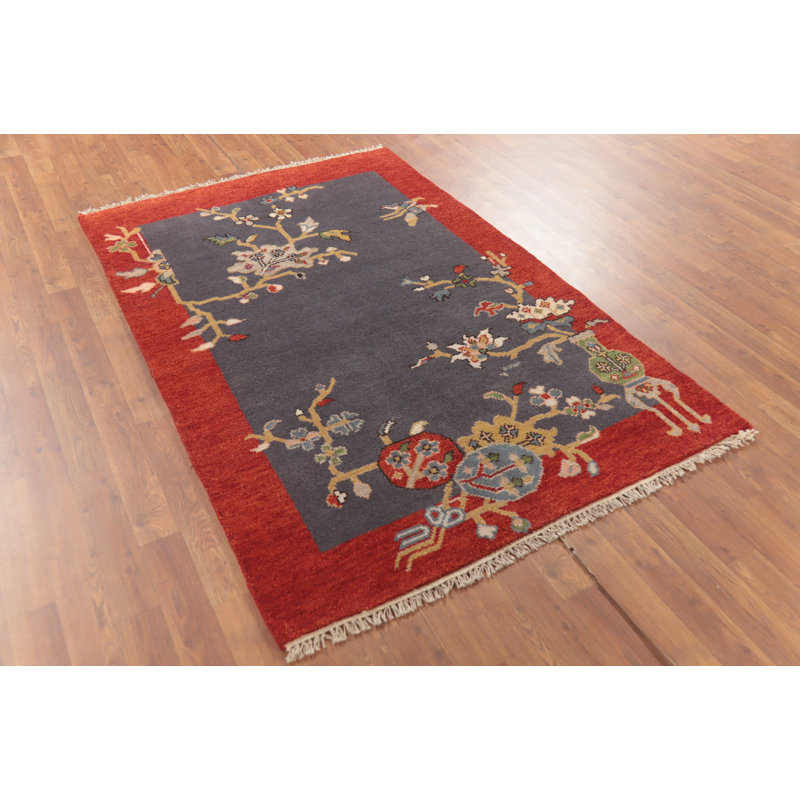 Tapis de vestibule Floral Art Deco Indian
