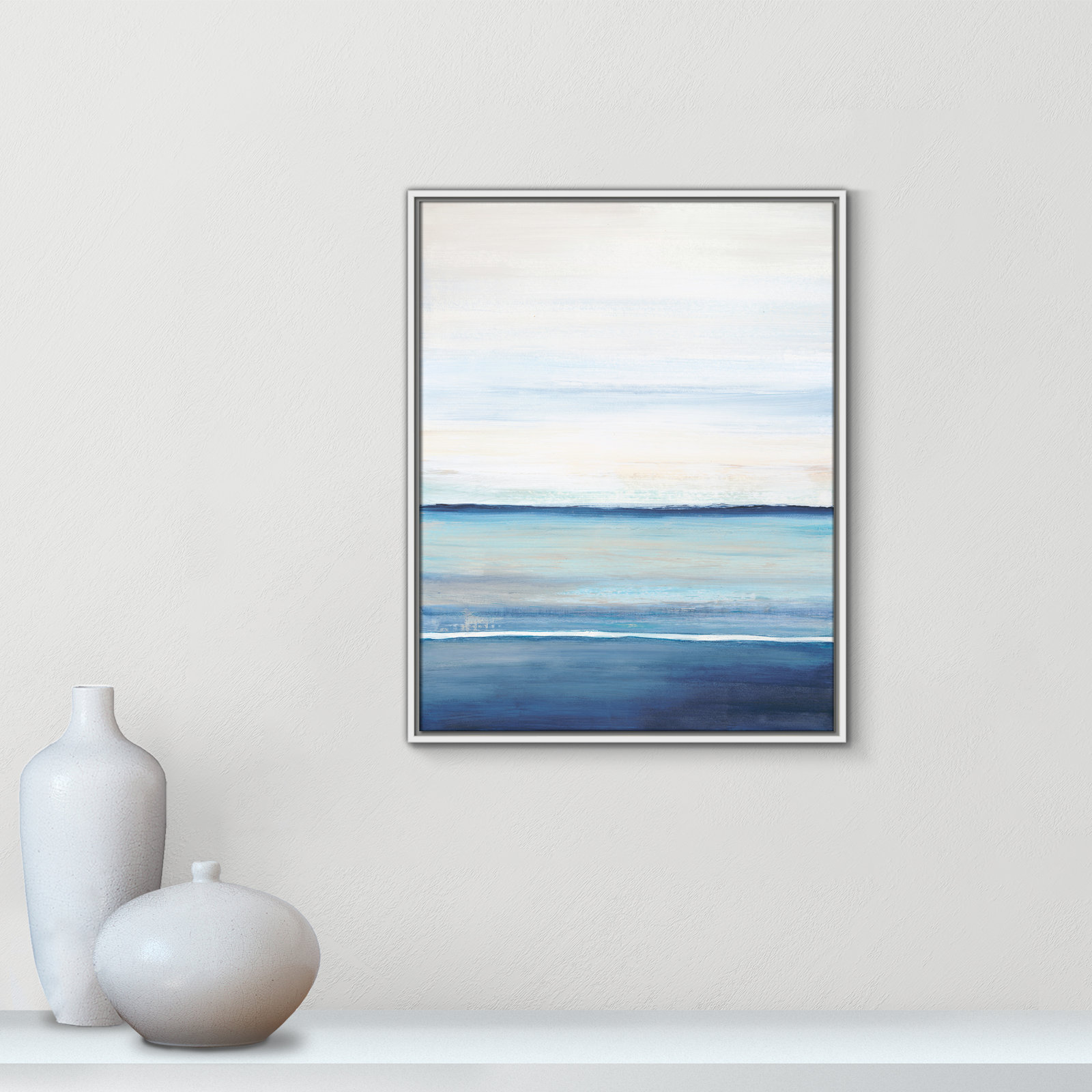 Emmit "Distant Whispers" Print by Filippo Ioco, 29.5" H x 23.5" W x 2" D, White Framed Canvas