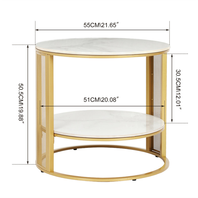Clickett 2 Tiers Side Table