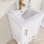 Meuble-lavabo simple 20 po avec comptoir en céramique-278455566