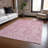 Krymera Pink Washable Indoor-Outdoor Rug - LOOMLAN-1772857901