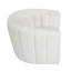 Chaise contemporaine contemporaine en tissu blanc avec fonction pivotante et tissu pivotant-446744150