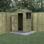  4Life 7x5 Pressure Treated Apex Shed with Installation Service