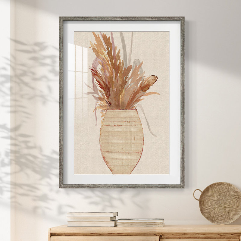 Meadow Grass II -Framed Print, Distressed, 25.5" H x 17.5" W