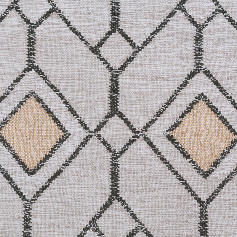 Ashes Geometric Hand-Loomed 5'3" x 7'6" Recycled P.E.T. Area Rug in Gray, Rectangle 5'3" x 7'6"
