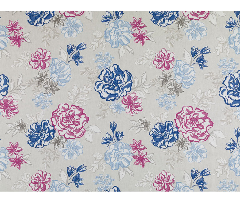 Tobi Fairley Prints and Wovens Lizzie Fabric, Blueberry