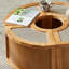 Table basse en rotin de bois massif rétro-504774396