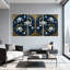 Plantes et fleurs, ensemble de 3 reproductions d'art sur toile-1831258314