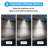 LED Wall Pack Light, Dimmable Outdoor Security Light, 80W-100W-120W Selectable, 3000K/4000K/5000K Adjustable, Waterproof, Commercial Outdoor Light for Parking Lot, Warehouse, UL Listed