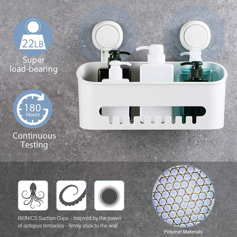 Gerik Suction Shower Shelf