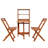 Astoria 2 - Person Wood Patio Dining Set with Rectangular Table