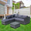 Ensemble de conversation en osier / rotin pour 5 personnes avec coussins-1602826689-1602826695