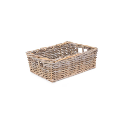 Rattan Shallow Storage Basket