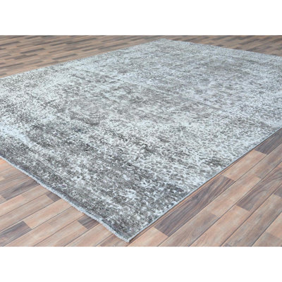 Tyjir One-of-a-Kind 9'3" X 12' 1960s Area Rug in Gray