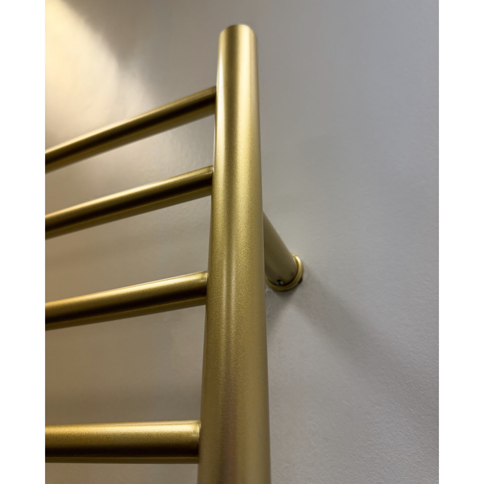 Wall Mount Electric Towel Warmer, Satin Brass