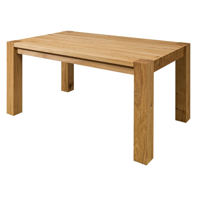 Kent Oak Solid Wood Dining Table, H76 x L220 x W100cm, Brown