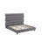 Luxury 60-Inch Asymmetrical High-Back Linen Upholstered Platform Bed - Memory Foam Compatible, No Box Spring Needed | Elevate Your Bedroom with Contemporary Style & Restful Comfort-94914998-94914999