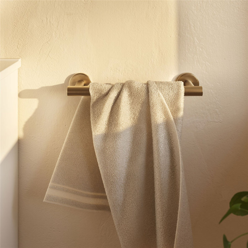 Pendar Towel Rack, Brushed Gold
