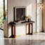 Console en bois avec base sculpturale pour le salon et le couloir