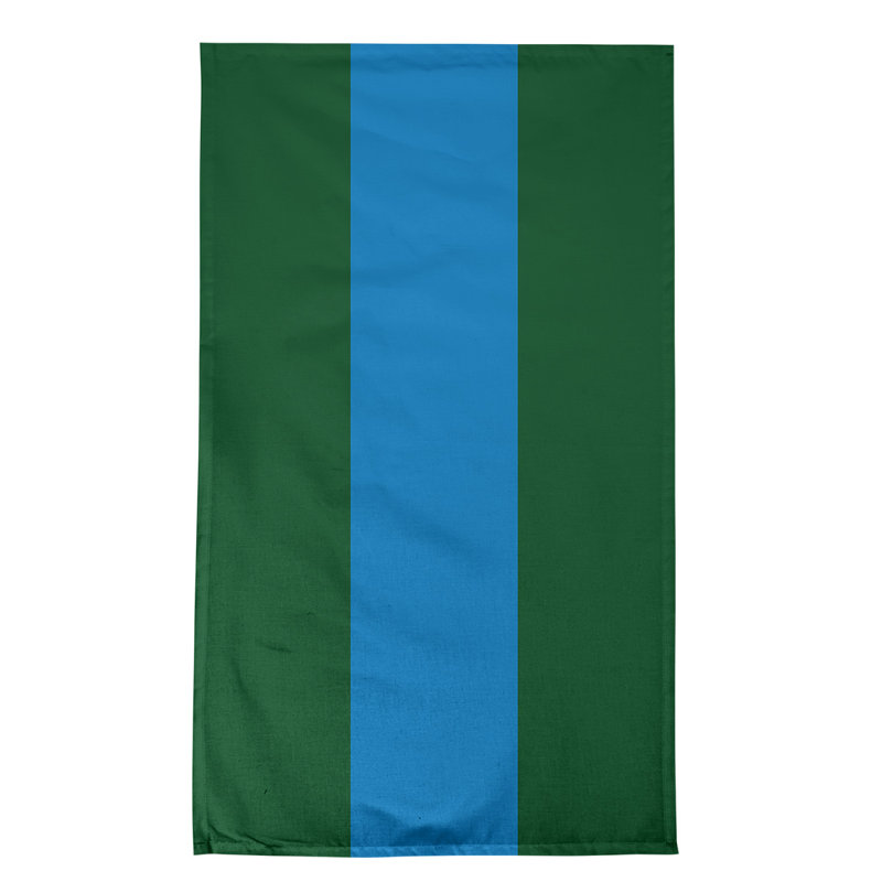 Torchon Football, Good Good Green / bleu des Grands Lacs, Cotton Blend