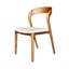 Chaise de salle à manger rembourrée en bois de frêne Rena-109371760