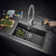 K7 Pull Down Single Handle Kitchen Faucet with Accessories