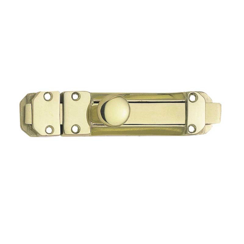 Kalamunda Door Bolt, 3.1cm H x 9.1cm W x 3.3cm D, Polished Brass