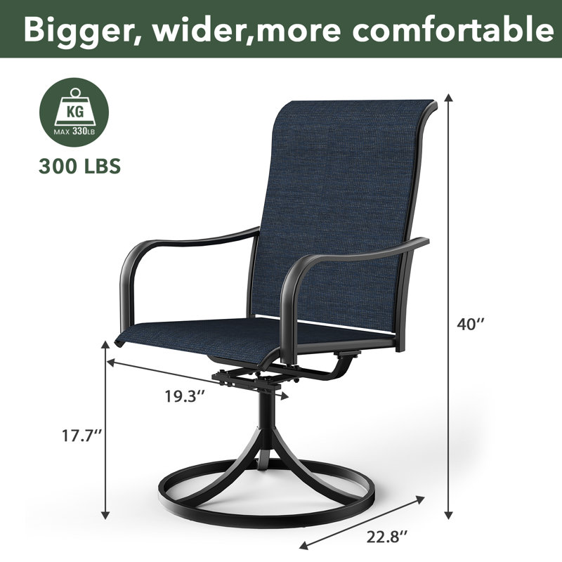 Fauteuil de salle à manger Dheera, Bleu