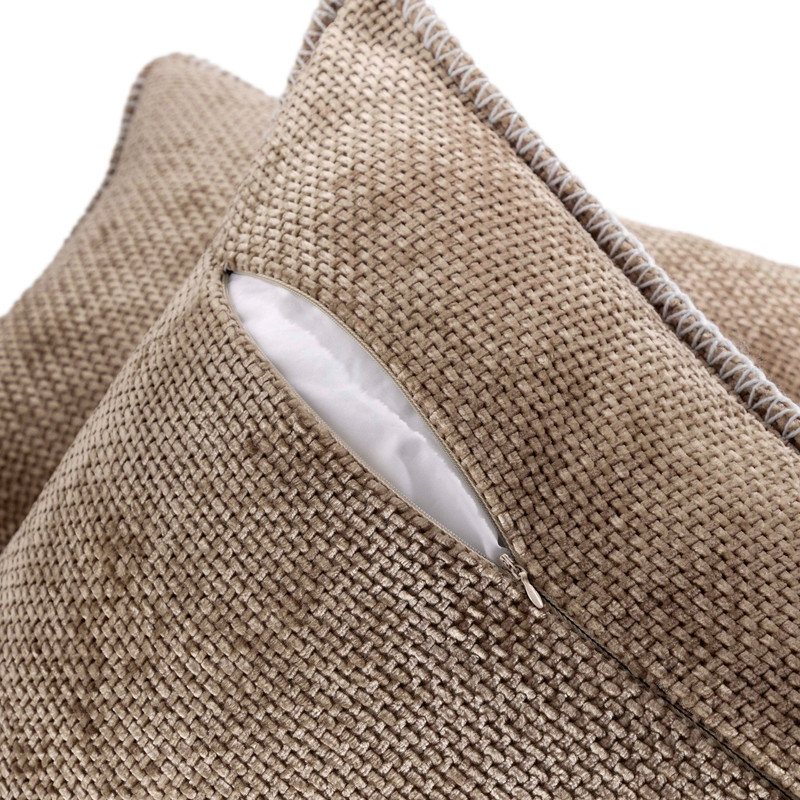 Ensemble de 2 coussins en chenille Austin Horn Classics 13 "X 20" , Taupe