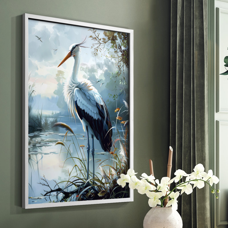 ANIMALS Series XCVI - reproduction encadrée de qualité supérieure - prête à être accrochée - aucun clou requis, Blanc