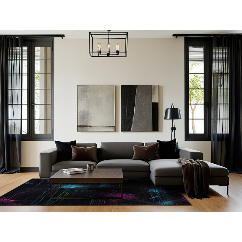 Radiant Charge Rug, Square 8'