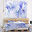 Tapisserie abstraite à texture fractale en verre bleu clair-28496743