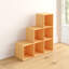 Selina 90.5cm H x 89cm W Wood Cube Bookcase-33810548