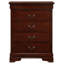 Commode 4 tiroirs Louis Phillipe, cerise-1811112351