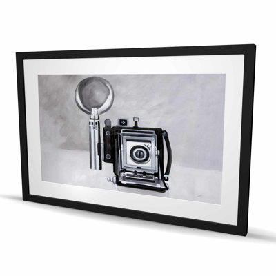 Antique Camera Vintage Framed Print for Man Cave Decor
