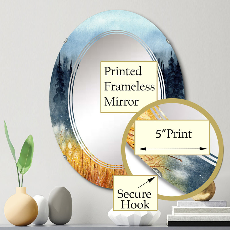 Miroir de salle de bain sans cadre, 30 po x 20 po