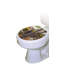 Décalcomanie de siège de toilette Lodge Deer Creek - Couvercle de vinyle rustique statique-14732066